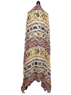Missoni Sheer Western Southwestern Boho Aztec Large Scarf Wrap Shawl